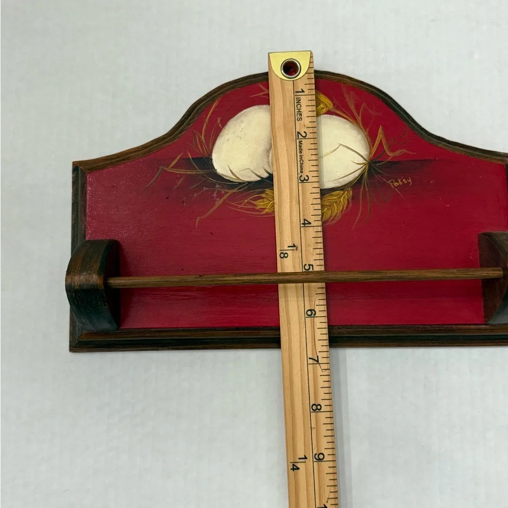 Small‎ Rustic Red Handpainted Eggs Kitchen Wall Decor Farmhouse French Country